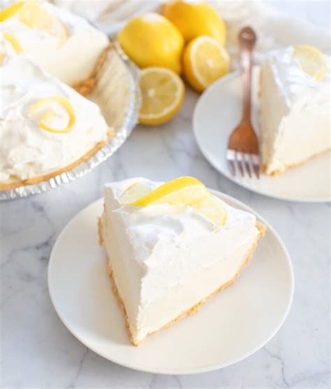 lemon cams|4 Ingredient No Bake Lemon Cloud Pie .
